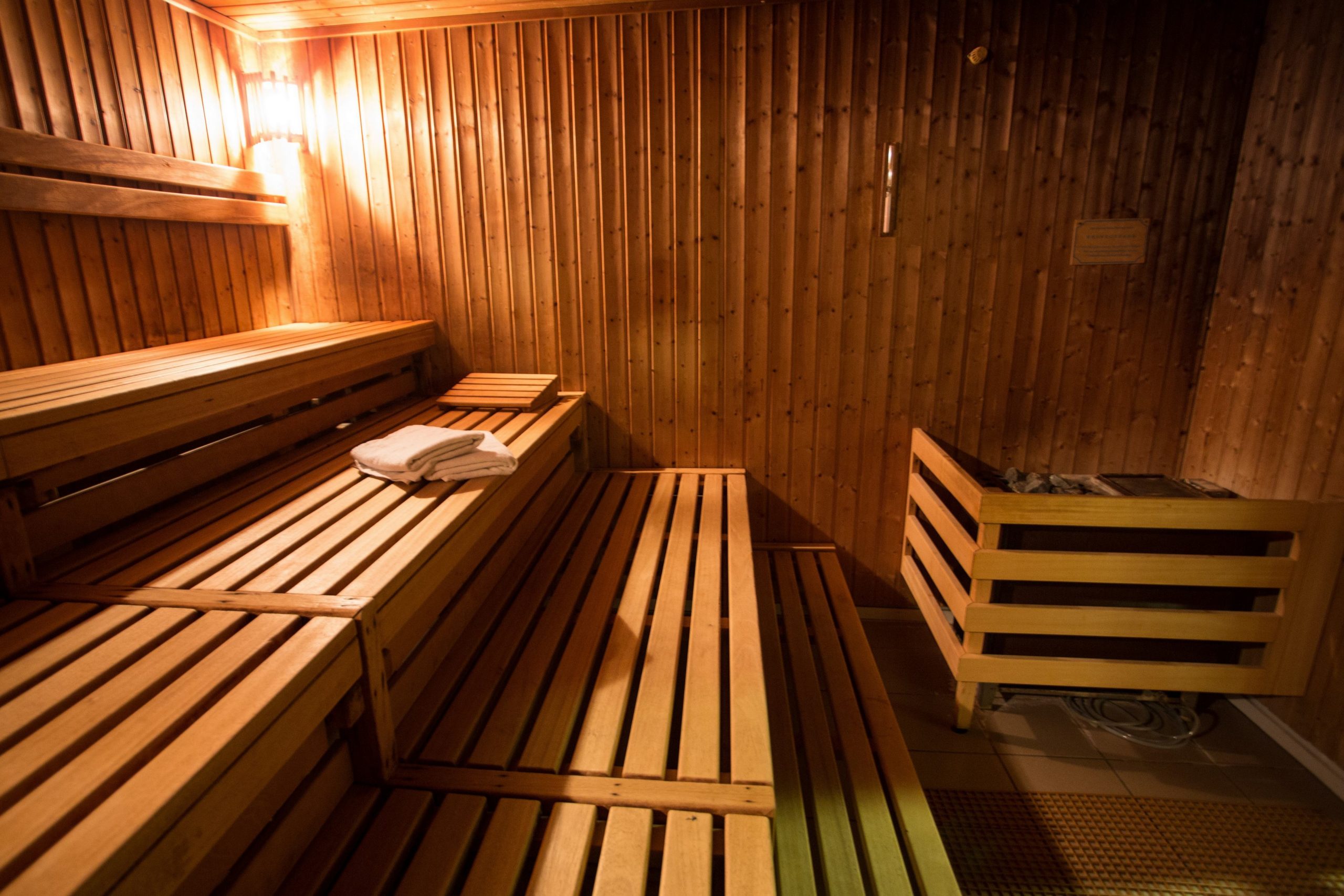 Interno di una cabina Sauna Sanarium.